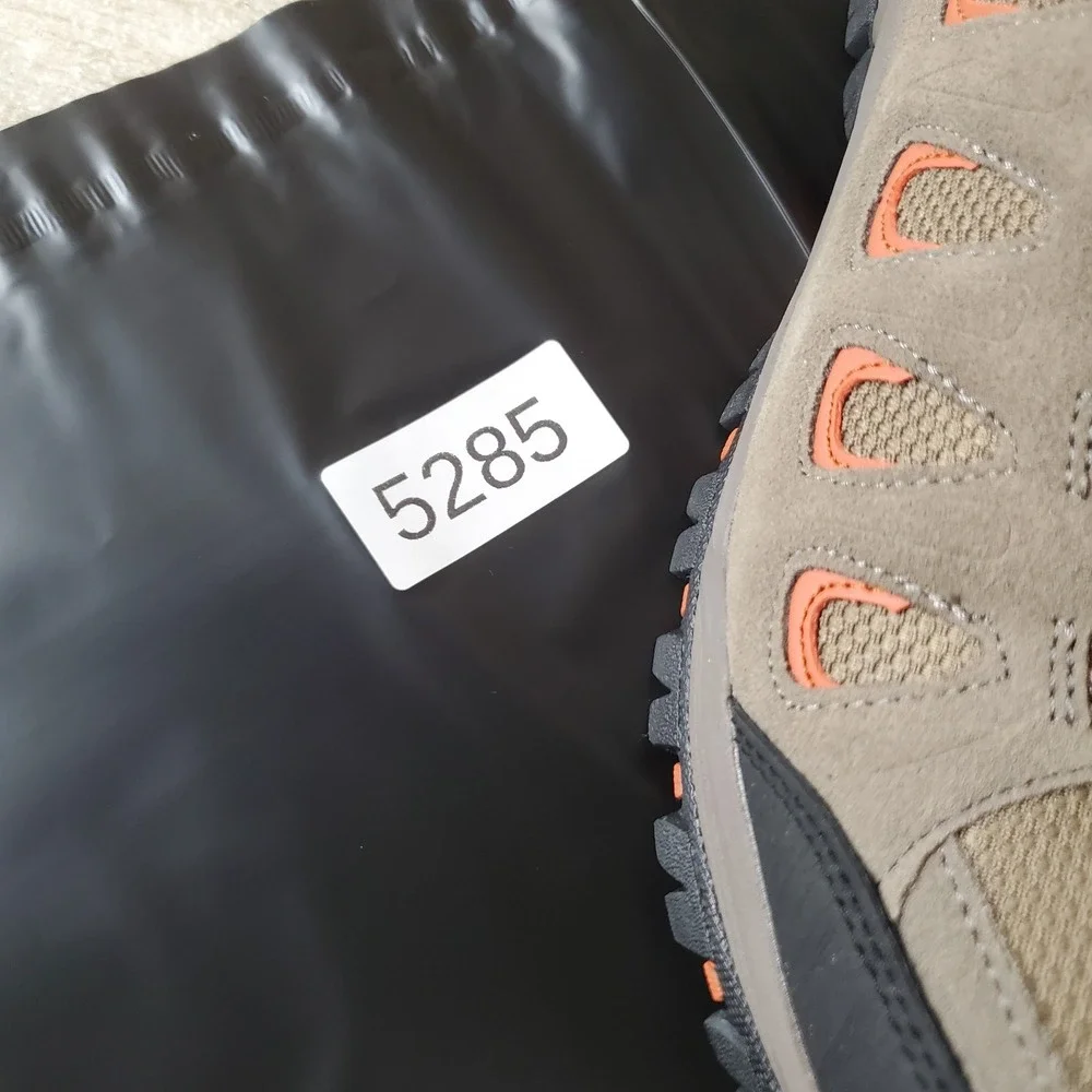 Propet Ridge Walker Mens Hiking Boots Sz 9.5 3E Gunsmoke Orange Waterproof Lace